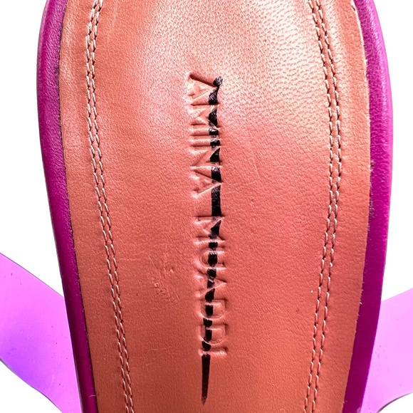 Amina Muaddi Begum Crystal-embellished Pvc Slingback Pumps In Violet - Picture 10 of 11